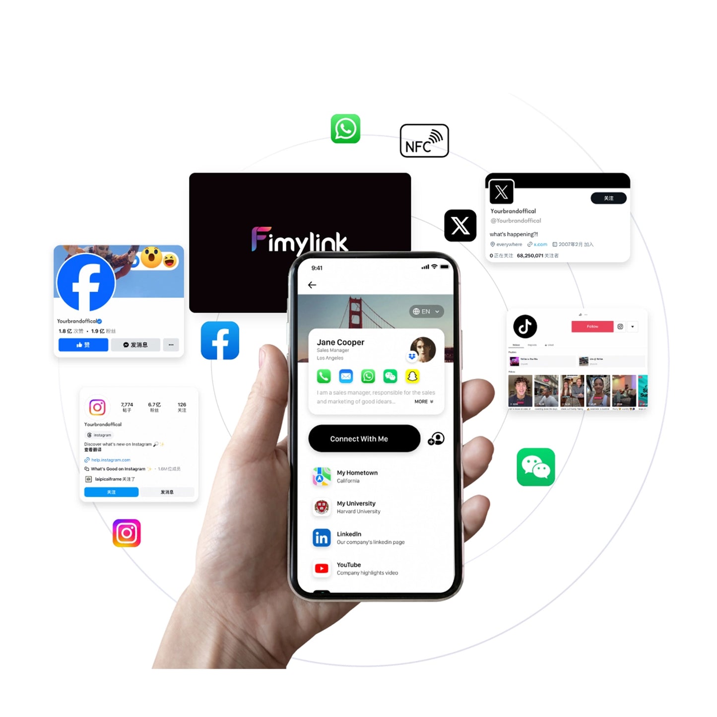 Fimylink Card | NFC Electronic Business Card