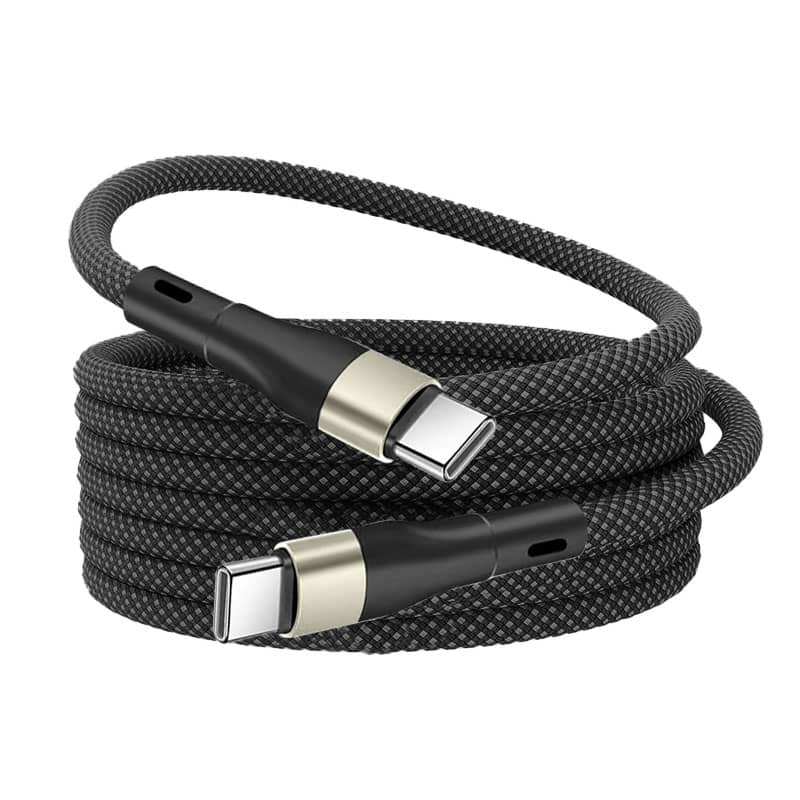 Braided-USB-charging-cable-with-magnetic-core-for-easy-storage-and-travel-convenience
