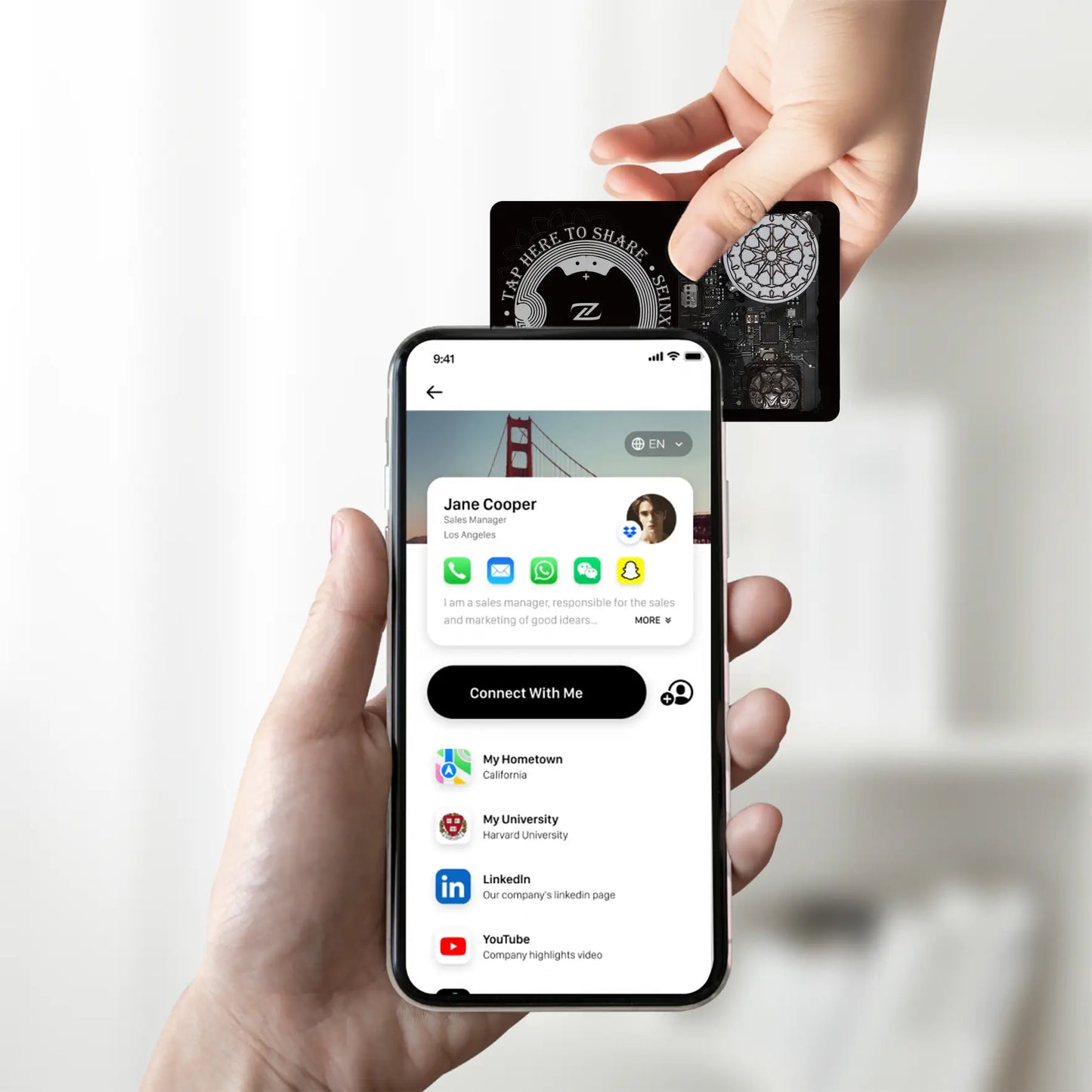 🔥🔥Seinxon Wallet Finder - Precious (NFC Business Card & Wireless Charging)