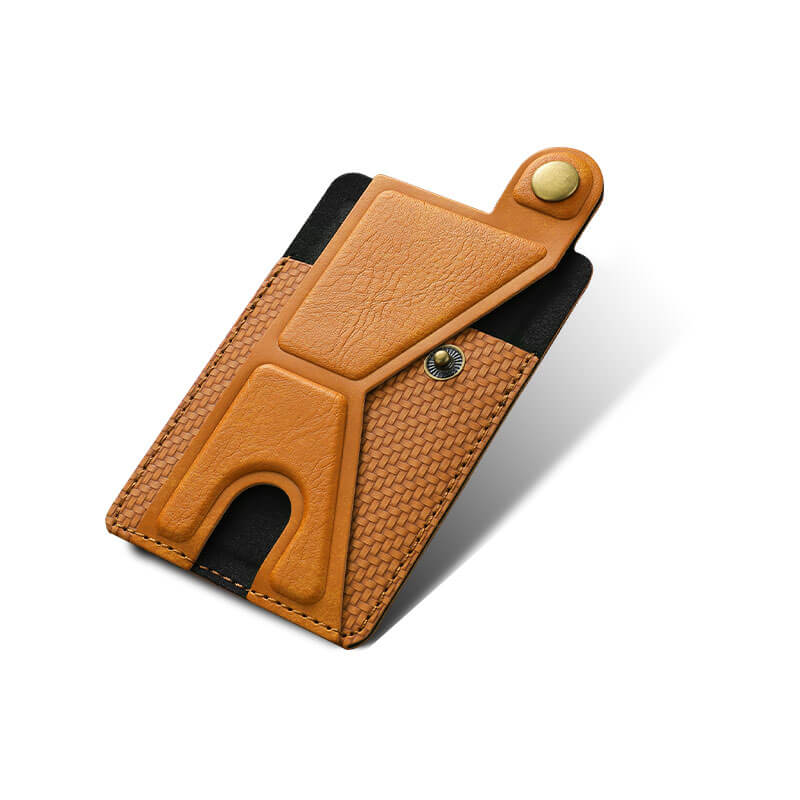 A-brown-multifunctional-mobile-phone-card-holder