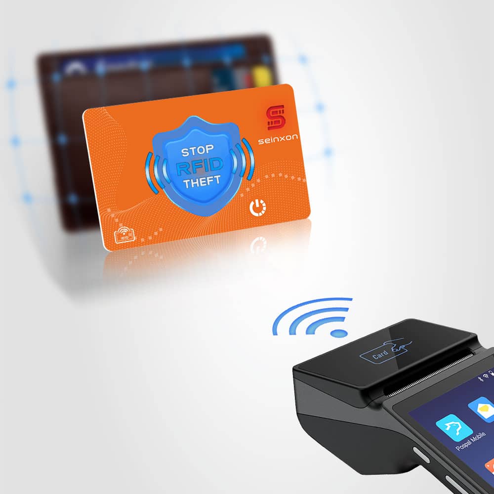 wallet-tracker-card-of-vibrant-style-is-blocking-POS-machine-signal-against-credit-card