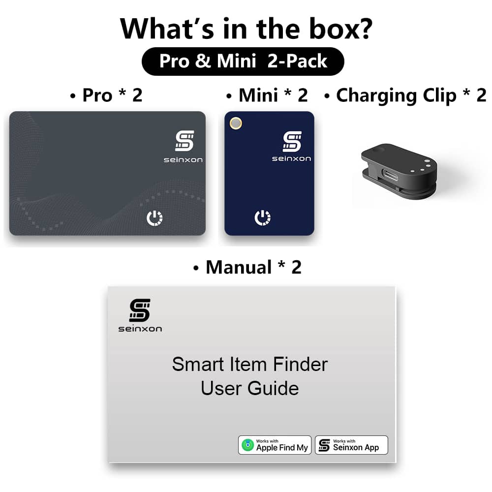 What-is-in-box-Seinxon-Wallet-Finder-Pro-and-Key-Finder-Mini-4Pack