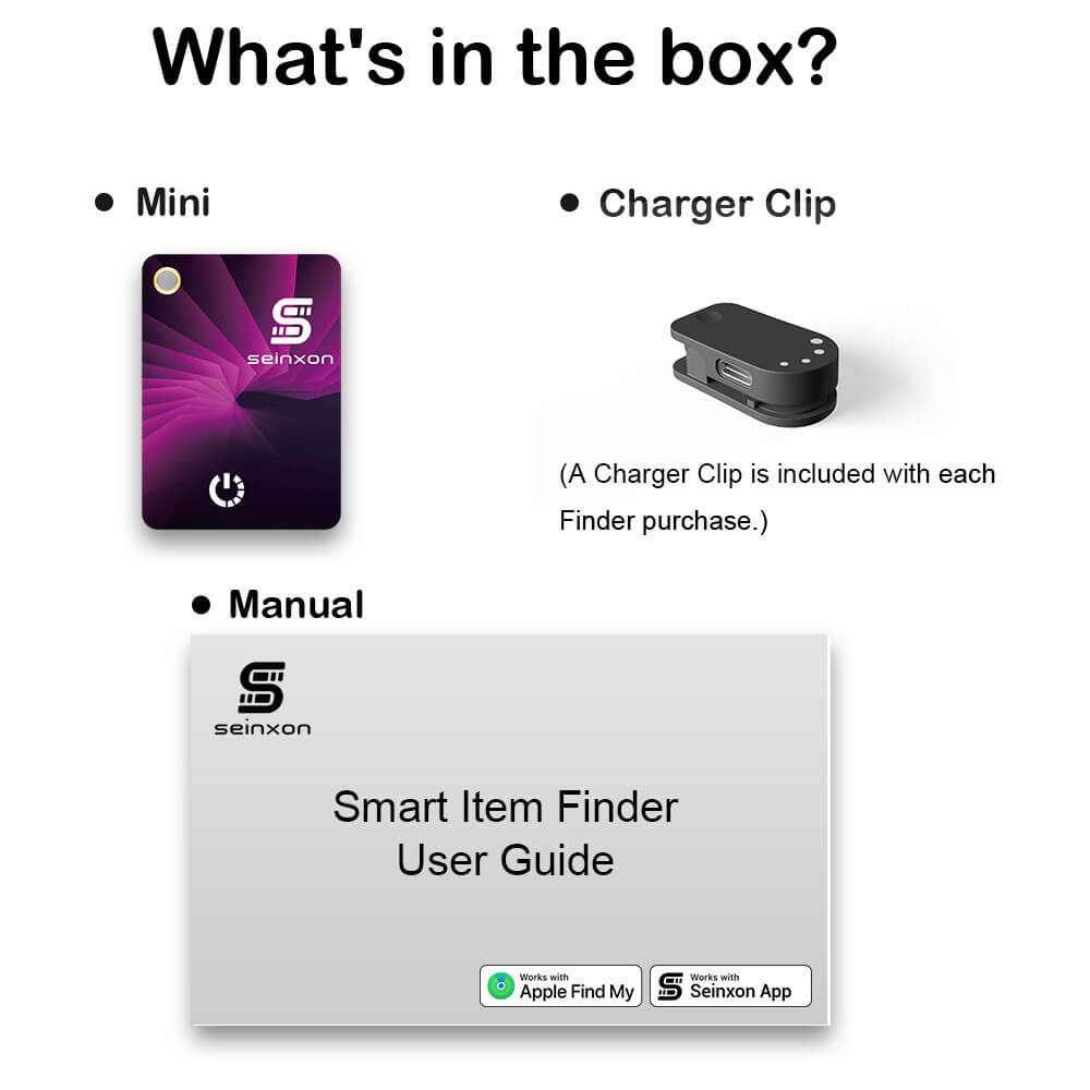 Seinxon-key-finder-Morandi-Purple-will-have-a-charger-clip-and-a-manual-in-the-shipping-box